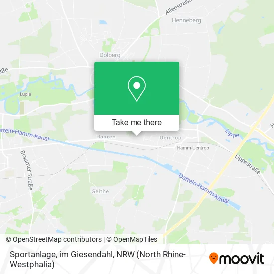 Карта Sportanlage, im Giesendahl