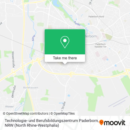 Technologie- und Berufsbildungszentrum Paderborn map