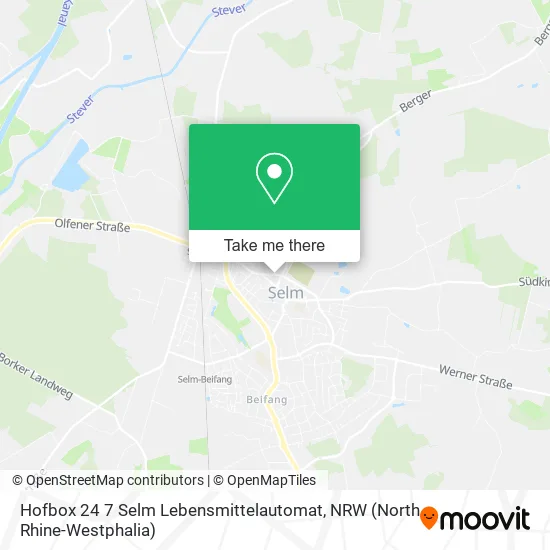 Карта Hofbox 24 7 Selm Lebensmittelautomat