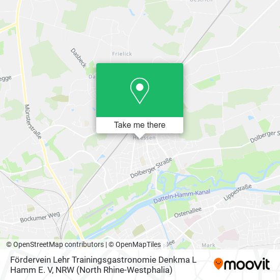 Fördervein Lehr Trainingsgastronomie Denkma L Hamm E. V map