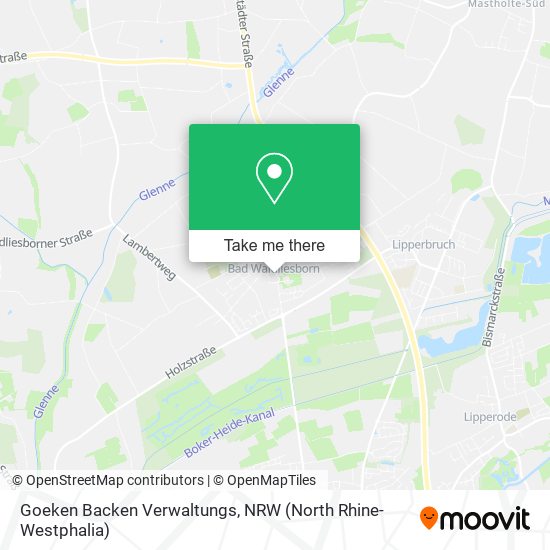 Goeken Backen Verwaltungs map