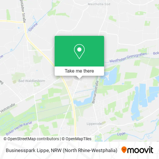 Карта Businesspark Lippe