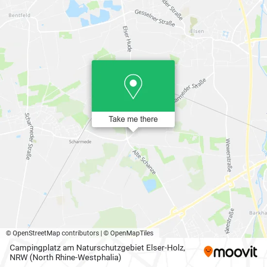 Карта Campingplatz am Naturschutzgebiet Elser-Holz