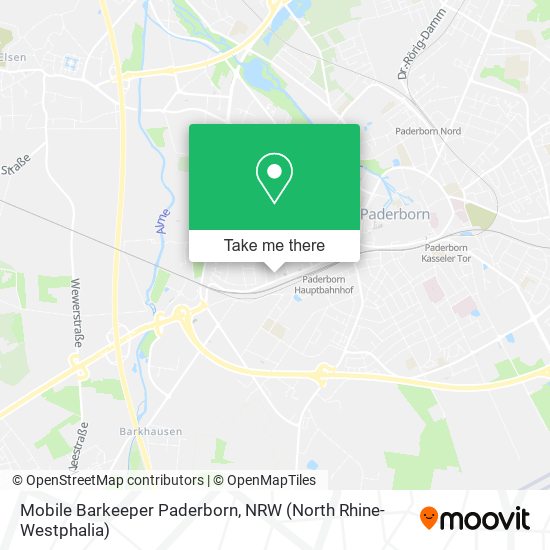 Mobile Barkeeper Paderborn map