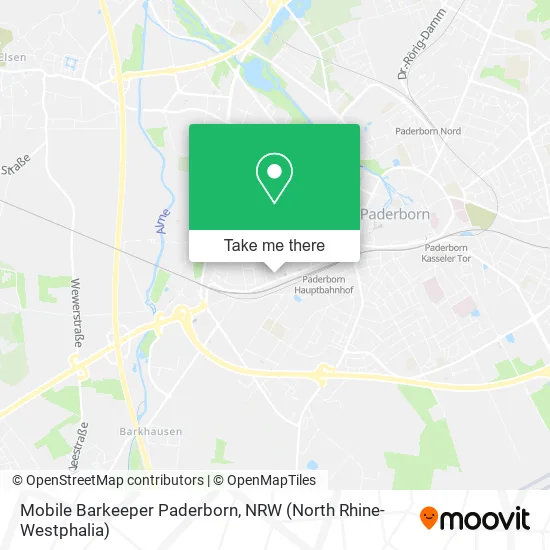 Карта Mobile Barkeeper Paderborn