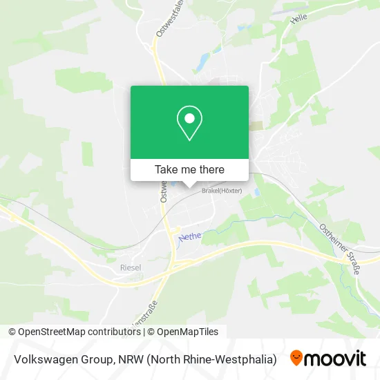 Карта Volkswagen Group