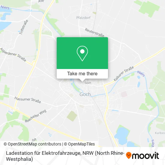 Карта Ladestation für Elektrofahrzeuge