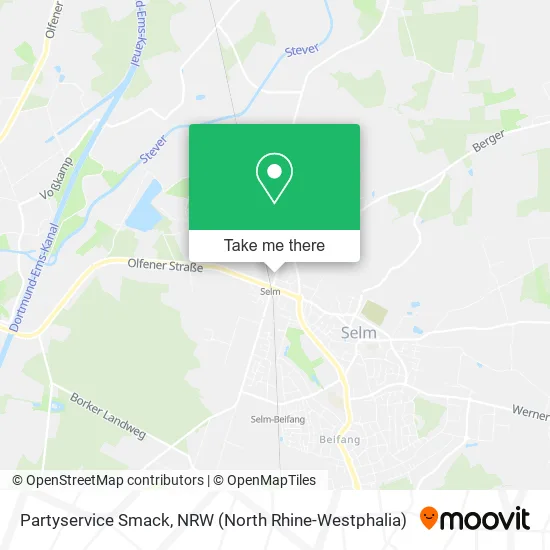 Partyservice Smack map