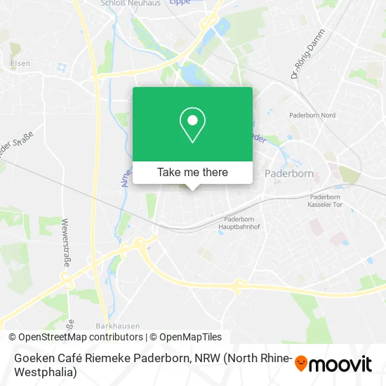 Карта Goeken Café Riemeke Paderborn