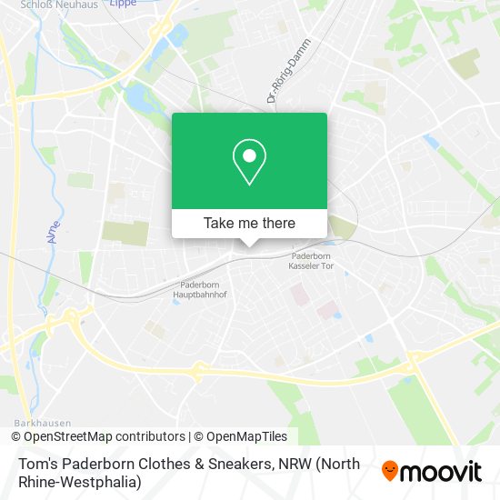 Tom's Paderborn Clothes & Sneakers map