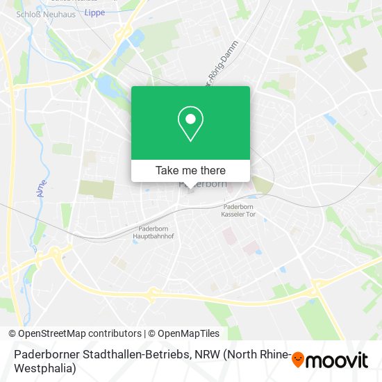 Paderborner Stadthallen-Betriebs map