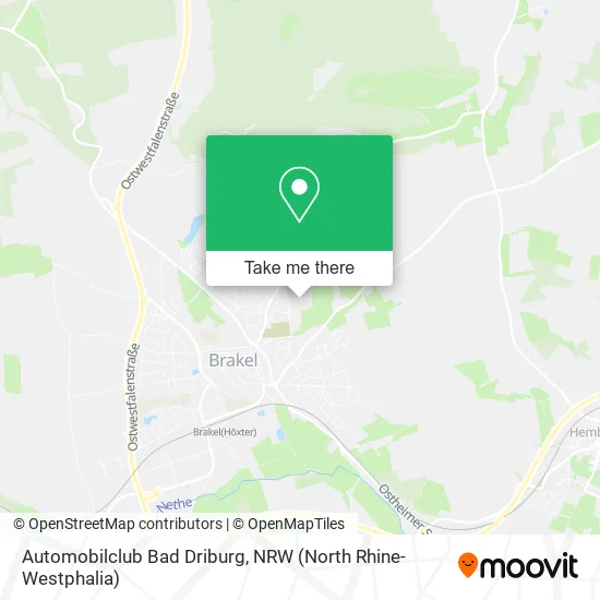 Automobilclub Bad Driburg map