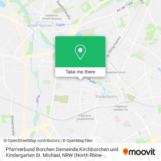 Pfarrverbund Borchen Gemeinde Kirchborchen und Kindergarten St. Michael map