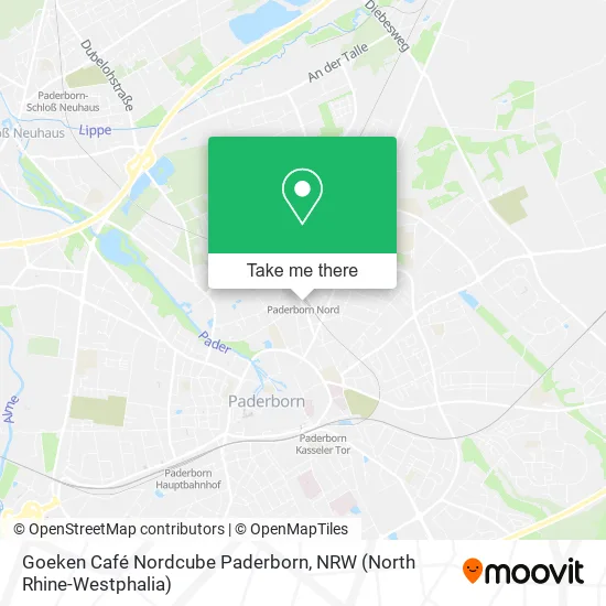 Карта Goeken Café Nordcube Paderborn