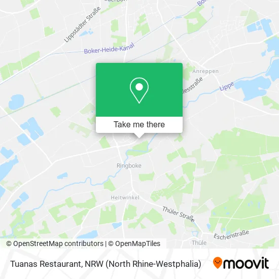 Tuanas Restaurant map