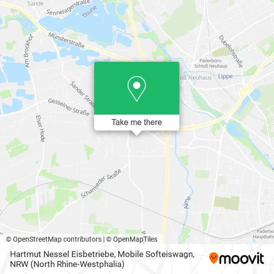Карта Hartmut Nessel Eisbetriebe, Mobile Softeiswagn