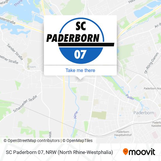 SC Paderborn 07 map