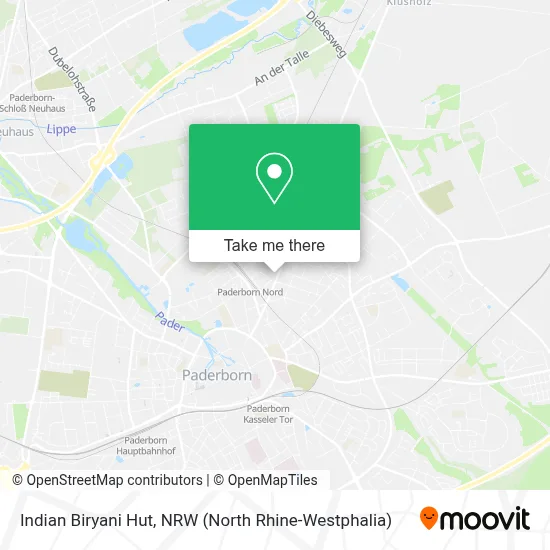 Indian Biryani Hut map