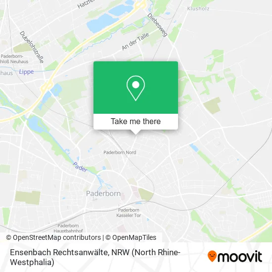 Карта Ensenbach Rechtsanwälte