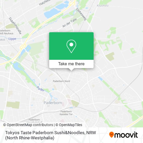 Tokyos Taste Paderborn Sushi&Noodles map