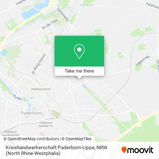 Kreishandwerkerschaft Paderborn-Lippe map