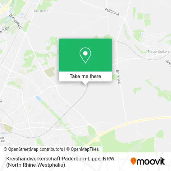 Kreishandwerkerschaft Paderborn-Lippe map