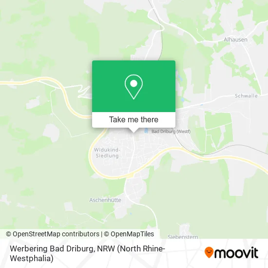 Карта Werbering Bad Driburg