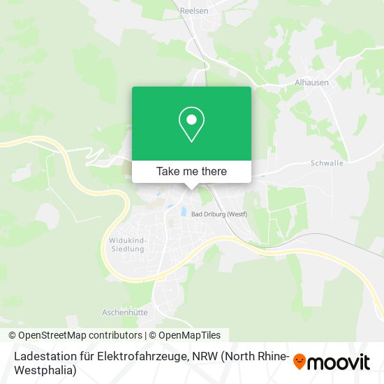 Ladestation für Elektrofahrzeuge map