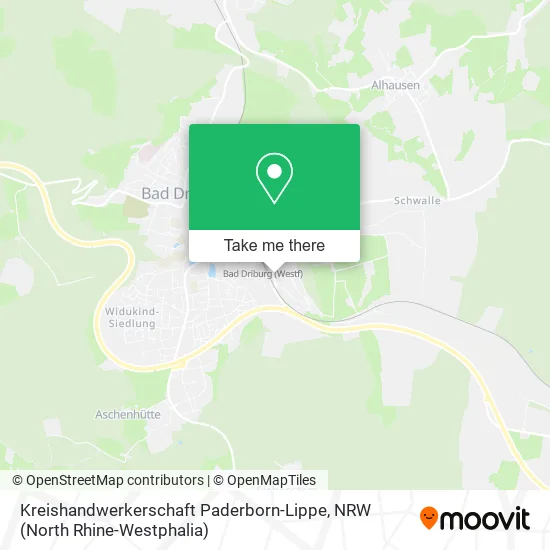 Карта Kreishandwerkerschaft Paderborn-Lippe