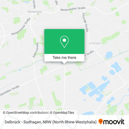 Delbrück - Sudhagen map