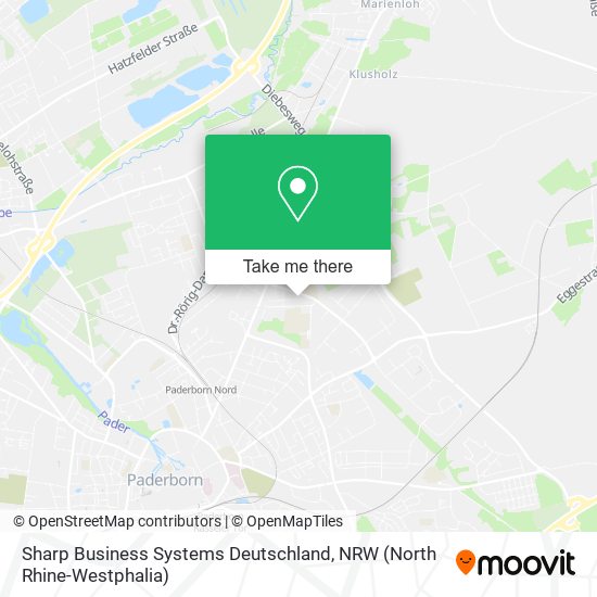 Sharp Business Systems Deutschland map