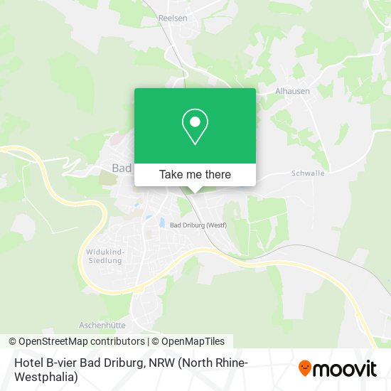 Hotel B-vier Bad Driburg map