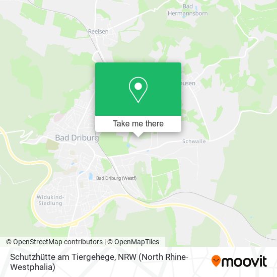 Schutzhütte am Tiergehege map