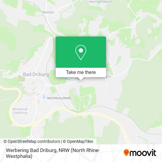 Werbering Bad Driburg map