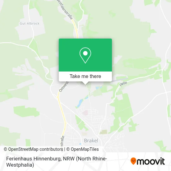 Ferienhaus Hinnenburg map