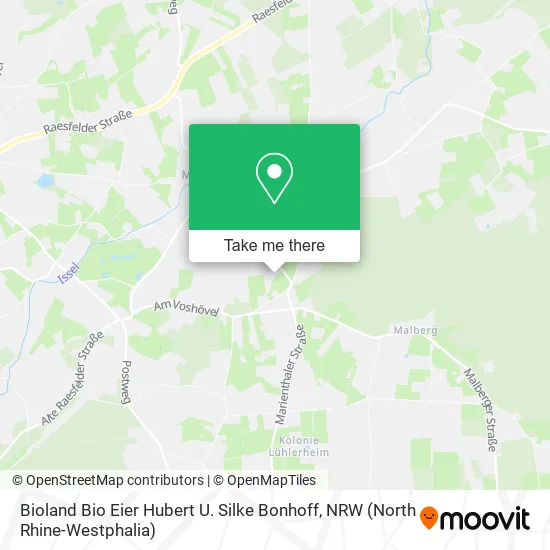 Карта Bioland Bio Eier Hubert U. Silke Bonhoff