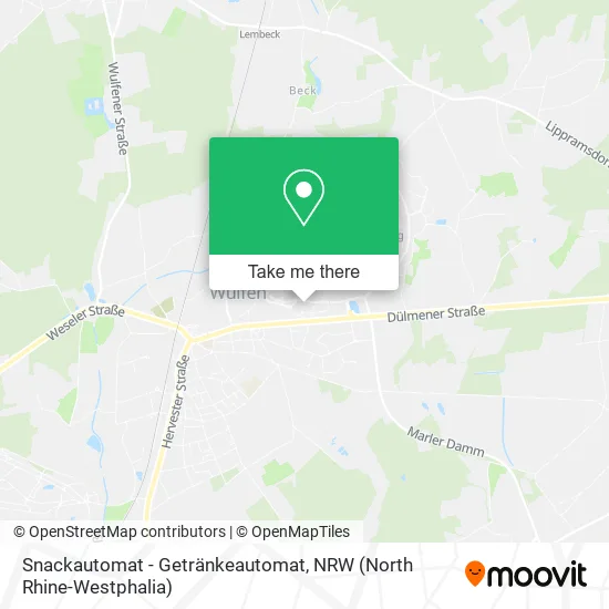 Карта Snackautomat - Getränkeautomat