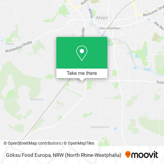 Göksu Food Europa map