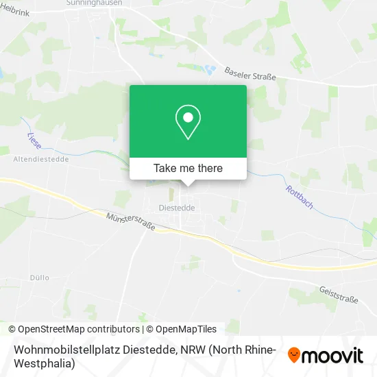 Карта Wohnmobilstellplatz Diestedde