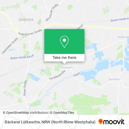 Bäckerei Lütkewitte map