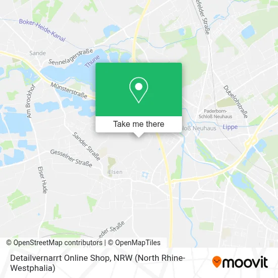 Detailvernarrt Online Shop map