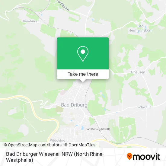 Карта Bad Driburger Wiesenei
