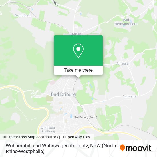Wohnmobil- und Wohnwagenstellplatz map