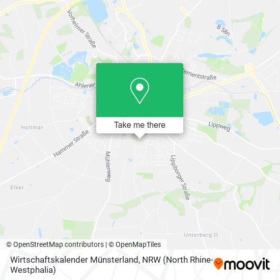 Wirtschaftskalender Münsterland map