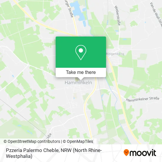 Pzzeria Palermo Cheble map