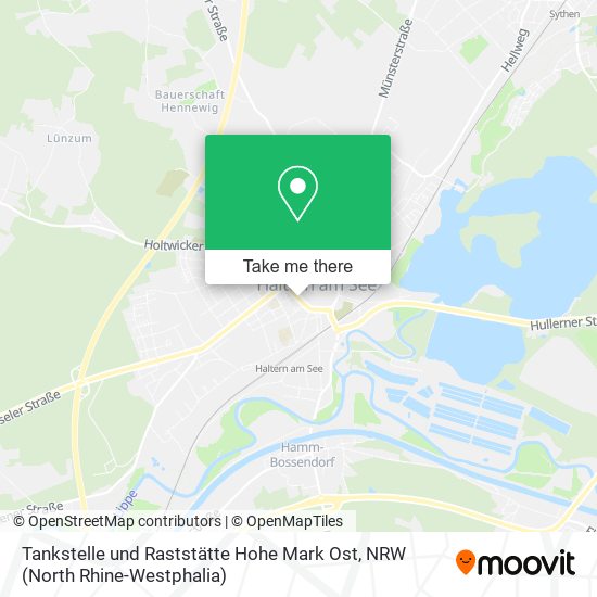 Tankstelle und Raststätte Hohe Mark Ost map