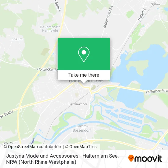 Карта Justyna Mode und Accessoires - Haltern am See