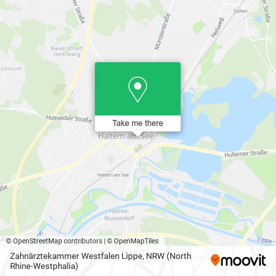 Zahnärztekammer Westfalen Lippe map