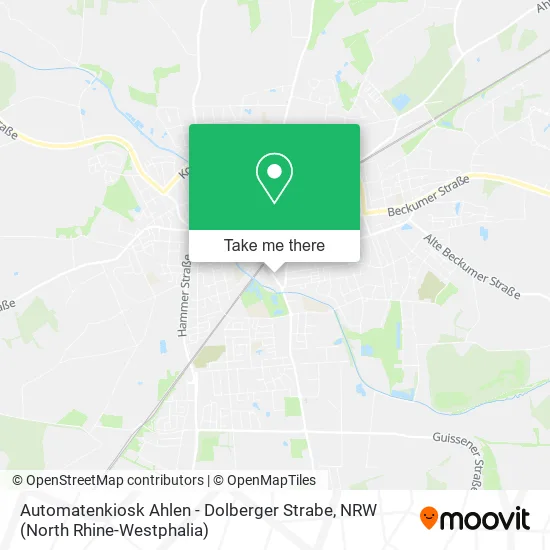 Карта Automatenkiosk Ahlen - Dolberger Strabe