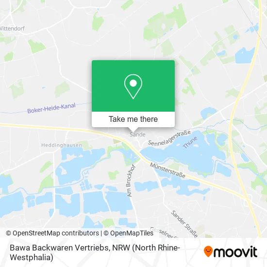 Карта Bawa Backwaren Vertriebs
